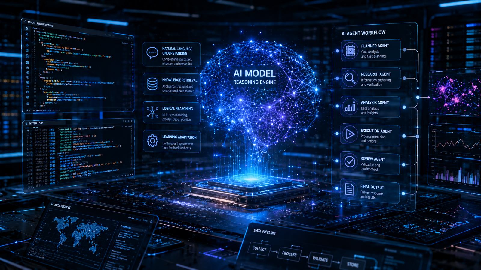 Advanced AI model visualization representing GPT-5.6 and OpenAI technology