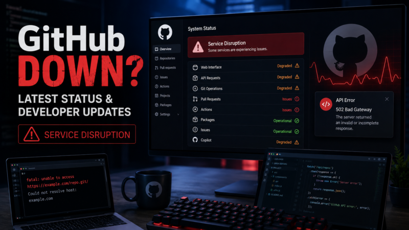 GitHub Down? Critical Outage Hits Developers Worldwide