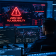 Zero-day vulnerability cybersecurity threat displayed on a security operations dashboard